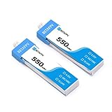 BETAFPV 2pc 550mah 1S Battery 3.8V 25C JST2.0 for Tiny Drone like Inductrix FPV Plus RTF