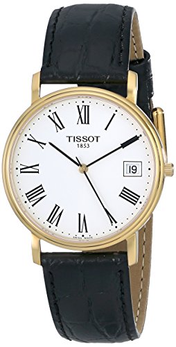 Tissot men s t52542113 t-classic desire leather watch
