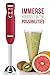 Chefman Immersion Stick Hand Blender with Stainless Steel Shaft & Blades, Powerful Ice Crushing 2-Speed Control One Hand Mixer, Purees Smoothie, Sauces & Soups, 300 Watts, Red