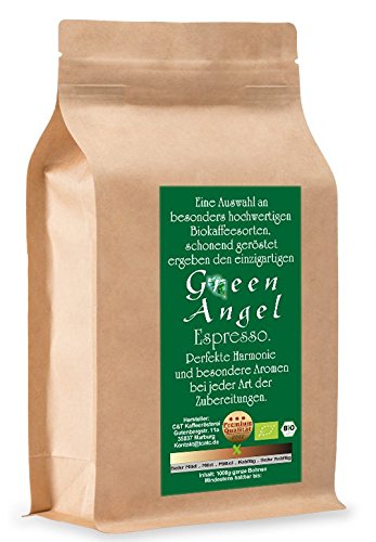 C&T Bio Espresso / Cafe Kaffeebohnen "Green Angel" 100 % Arabica (Ganze Bohnen , 16 x 1000 g)- Gastropack Sparpack – Bild 3