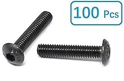 iexcell 100 Pcs M3 x 14 Thread Pitch 0.5 mm Alloy