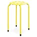 Best Choice Products Set of 5 Backless Steel Stackable Stools (Multicolor)