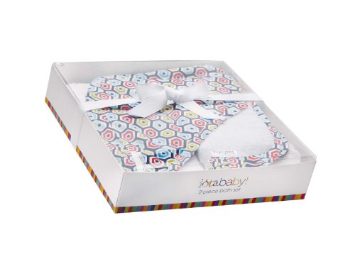 C.R. Gibson Hooded Towel and Washcloth Set, Loverboy