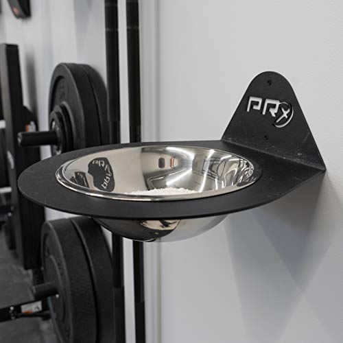 PRx Performance Gym Chalk Bowl Container, Wall Mounted Powder Hand Chalk Holder, Space Saving Home and Commercial Gym Accessory for Weight Lifting and Strength Training, Garage Gym