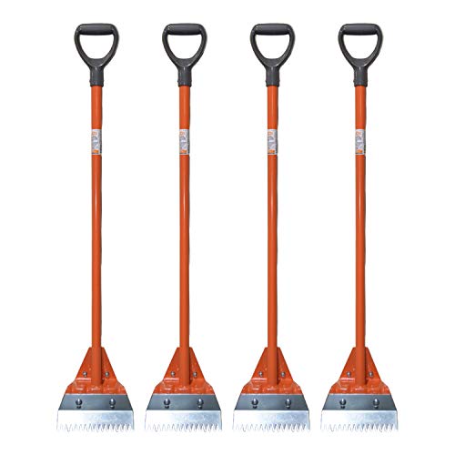 47.5 Inch Roof Shovel Shingle and Nail Remover D-Grip Handle and Steel Teeth (4)