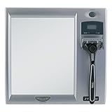 Zadro LED Lighted Fogless Mirror with LCD Clock (Health and Beauty)