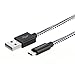 CableCreation USB to Micro USB Cable 4 FT, Braided USB2.0 Micro-B USB Charging Data Cable Works with Raspberry Pi Zero, Fire Stick, Chromecast, Micro-B Phone 1.2M Black