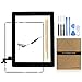 Screen Replacement for iPad 2, Universal Buying(TM) Black Front Touch Digitizer Assembly Replacement include Home Button +Camera Holder +AdhesiveTape +Middle Frame Bezel+WIFI Antenna Cable,black