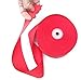 Red Ribbon. 2 Inch Grosgrain. Huge 50 Yards Roll. By Drency Ribbons