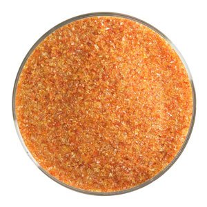 5 Oz Red Orange Transparent Fine Frit - 90 Coe