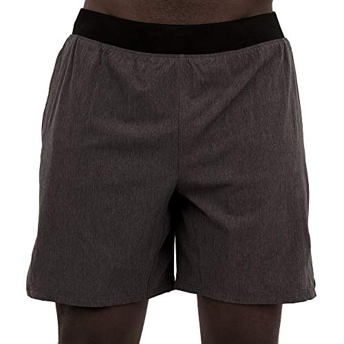 Skora Men's Two in One Athletic Running Shorts 7 Inch Inseam with Side