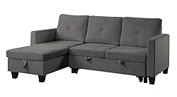 TUTB 82.5'' L-Shape Convertible Sleeper Sectional
