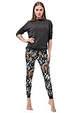 Bentibo Women's Stylish Multi Pattern Printed Jogger Leggings Harem Pants Renaissance XL