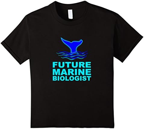 Kids Future Marine Biologist Ocean Whale T-Shirt 12 Black