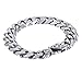 Trendsmax Mens Boys Chain Cut Cuban Curb Polished Link 316L Stainless Steel Bracelet 10inch