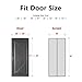 MAGZO Magnetic Screen Door, Fit Door Size 38 x 82 Inch, Actual Screen Size 40 x 83 Inch Reinforced Fiberglass Mesh Curtain Patio Entrance Mesh with Full Frame Hook & Loop, Gray