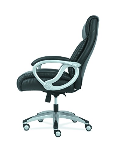 HON BSXVST341 Sadie Big and Tall Leather Executive Chair, High-Back Computer/Office Chair, Black 