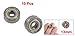 uxcell 10 Pcs 624ZZ Single Row Deep Groove Ball Bearing 13mm x 4mm x 5mm