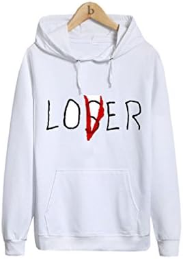 New It Loser Sweatshirt Men Women The Losers Club Hoodie Casual Unisex Loser Club Sweatshirts Loser Lover Hood White XL