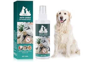 PUDXLRE Bitter Apple Spray for Dogs to Stop Chewing. 120ML No Chew Spray for Dogs. Effective Dog Deterrent Spray for Carpet Furniture. Anti Chew Spray for Dogs Puppies. Alcohol Free, Indoor & Outdoor Safe.