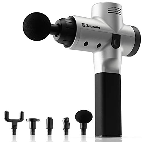 Zermätte Deep Tissue Massage Gun | Cordless Percussive Muscle Gun for Athletes | Quiet, Powerful, Handheld Massager Delivers Therapeutic, Full-Body Relief for Muscle Ache, Pain, Tension