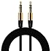 Mokao 3.5mm Auxiliary Cable Audio Cable Male To Male Flat Aux Cable (Black)