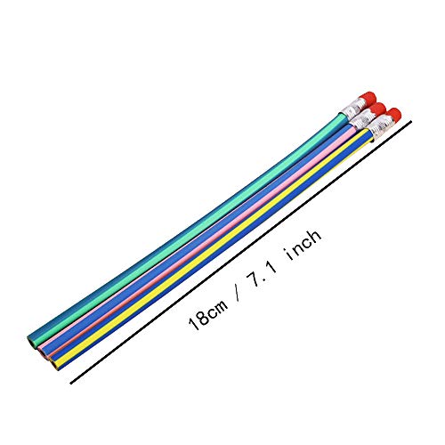 35 PCS Colorful Magic Bendy Flexible Soft Pencils with Eraser for Children School Fun Equipment