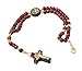 Catholica Shop Devotional Corded Prayer Beads Rosary Bracelet with San Benito St Benedict Medal and Crucifix. Made in Brazil
