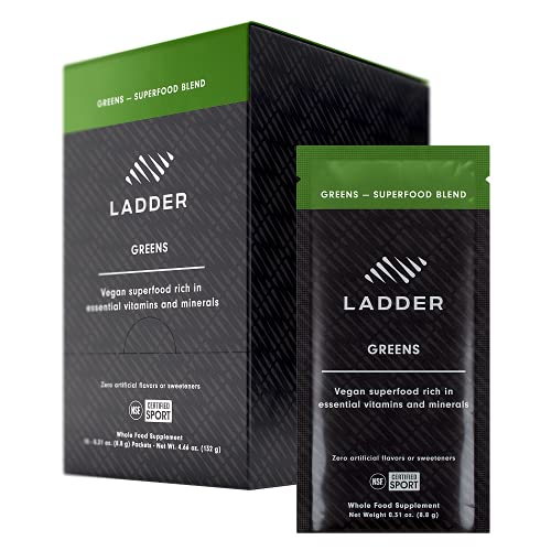 LADDER Sport Superfood Greens Powder, Vegan Supplement, Spirulina