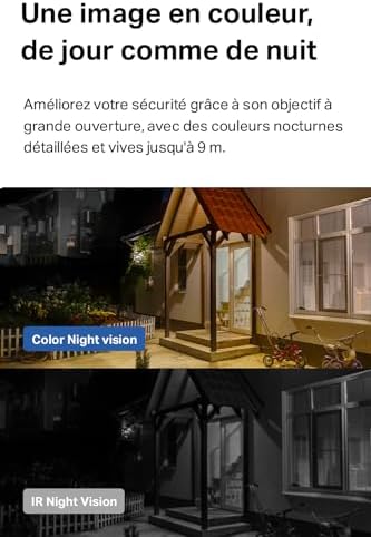 2K Camera Exterieur sans Fil Solaire Detection Personne IA,C410 KIT