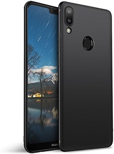 ShopByShop Huawei Nova 3 Back Cover Line Plain Black Rubber Back Cover for Huawei Nova 3 (Black)