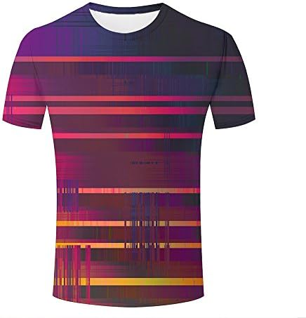 Pete Allan 3D Tshirt Stripes Straight Line For Men Summer Top XXXL