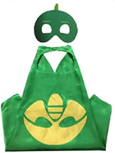 Superhero CAPE &amp; MASK SET Kids Childrens Halloween Costume Gekko