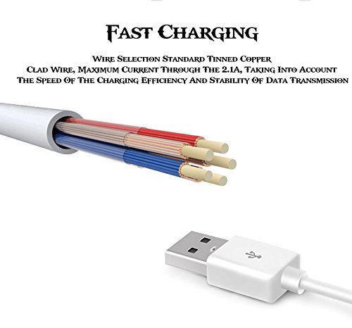 ZiBay LYSB01KAVRX8A-ELECTRNCS iPhone 4s Cable, 30-Pin USB Sync and Charging Data Cable for iPhone 4/4S/3G/3GS, iPad 1/2/3, and iPod (5'/1.5 Meter) - Pack of 2