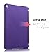 iPad Air 2 Case, iXCC ® New Enhanced Tri-fold Stand Smart Case Cover with [Soft TPU Back] and Built-in Magnet for Auto Sleep/Wake Function - Purple