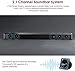 Sound Bar with Subwoofer, ABOX Soundbar for TV 34 Inch 120W 2.1 Channel Speaker, Wireless & Wired Bluetooth 4.2 Sound Bars, Home Theater Surround Sound, Touch and Remote Control, Wall Mountable …thumb 4