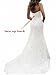 SIQINZHENG Women's Sweetheart Full Lace Beach wedding Dress Mermaid Bridal Gown, White, 8