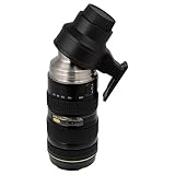 Thermo LenZcup, Stainless Steel Insulated, Travel Thermos w/ Cup (Modeling Nikkor AF-S 70-200mm f/2.8G ED VR II Lens), 16oz