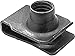 Clipsandfasteners Inc 25 Extruded U Nut M8-1.25