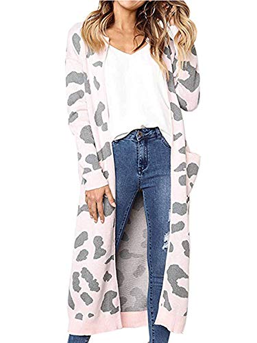 Knit Cardigans for Women Plus Size (XL, Pink)