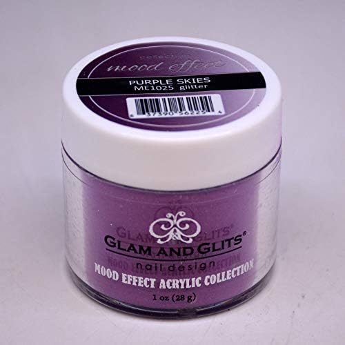 Glam Glits MOOD EFFECT ACRYLIC POWDER 1 oz Purple Skies ME1025