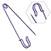 Outus Steel Safety Pins Blanket Pins 4 Inch Extra Large, 5 Colors 10 Pieces