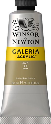 Reeves 60ml Tube Galeria Acrylic Paint, Gold" to "Winsor & Newton Galeria Acrylic Color Tube, 60ml, Gold