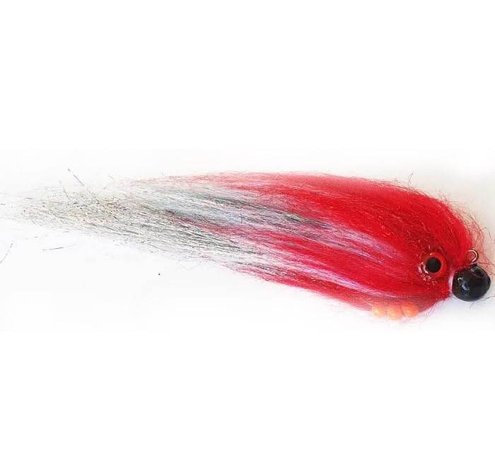 FISHIN ADDICT Jig Fly Rattler belly banger offset 3g jig head 150mm (RED HEAD)