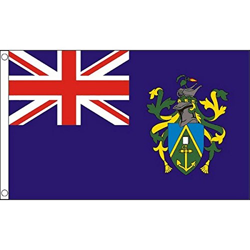 AZ FLAG - Pitcairn Islands Flag - 2x3 Ft - 100D Polyester Pitcairn Banner with Two Metal Grommets - Fade Resistant - Vivid Colors - 2' x 3' Feet - 90x60 Cm — image 1