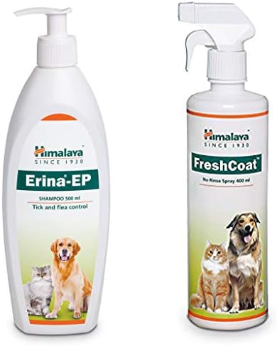 Himalaya Erina-EP Shampoo, 500ml and Fresh Coat 400ml