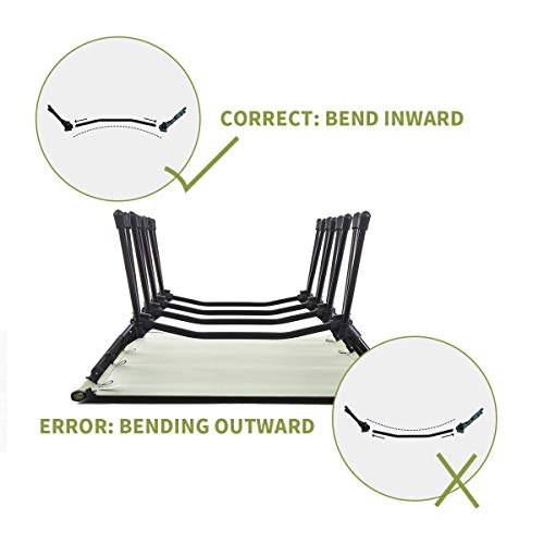 DESERT WALKER Camping Cot Ultralight Folding Tent Camping Cot Bed