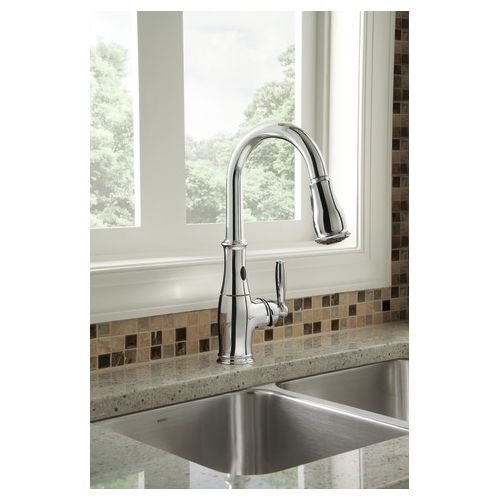 Moen 7185EC Brantford with MotionSense Touchless OneHandle HighArc Pulldown Kitchen Faucet