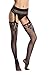 Amoretu Womens Fishnet Tights Suspender Pantyhose Stretchy Stockings Black …