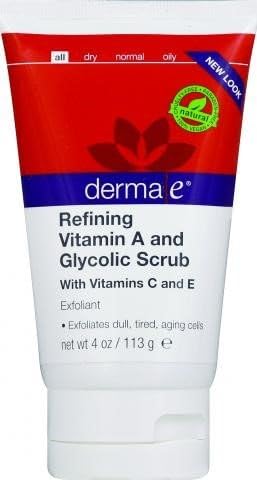 Derma E Refining Vitamin A And Glycolic Scrub 4 Oz TEJ
